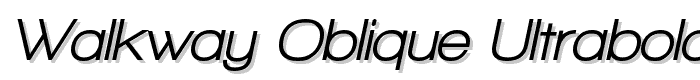 Walkway Oblique UltraBold font